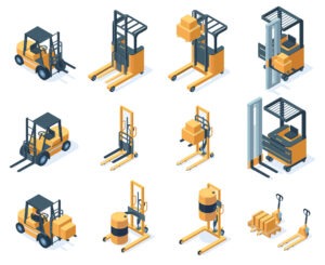 different classes of forklifts